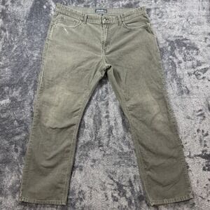 Eddie Bauer Mens Corduroy Pants 40x30 Gray Straight Leg Specially